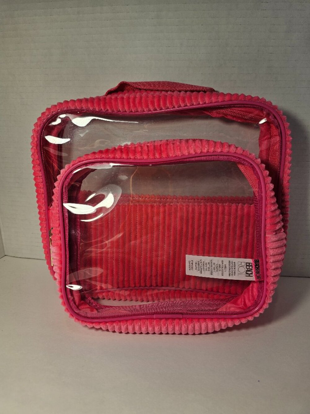 NWOT Beach Riot Travel Duo Set Cosmetic Bag Set Makeup Purse Tote Duffel Gym